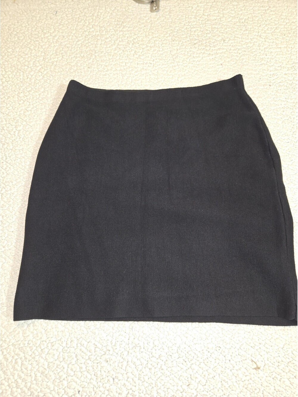 Milano NWT Skirt XL Black Pull On Stretch Knit Body Con Basic Office Siren
